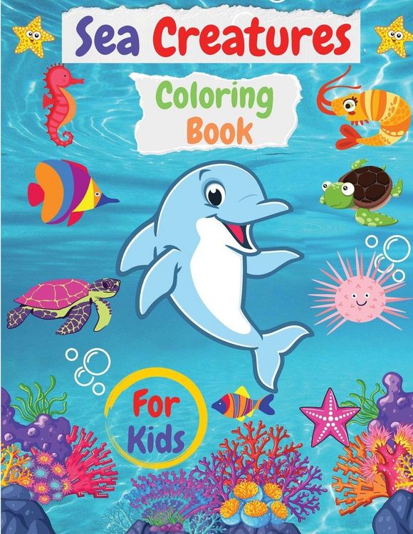 Produktbild: Sea Creatures Coloring Book For Kids