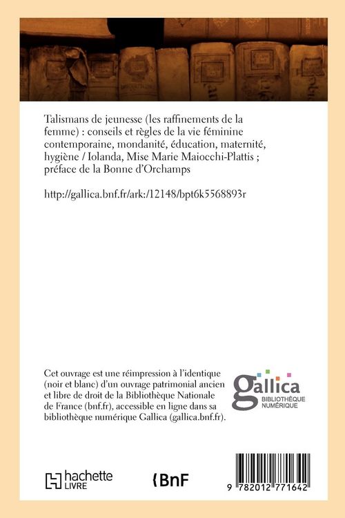 Produktbild: Talismans de jeunesse (les raffinements de la femme) (&Eacute;d.19e)