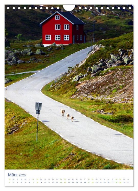Produktbild: Norwegen - Unterwegs im Fjordland (Wandkalender 2026 DIN A4 hoch), CALVENDO Monatskalender
