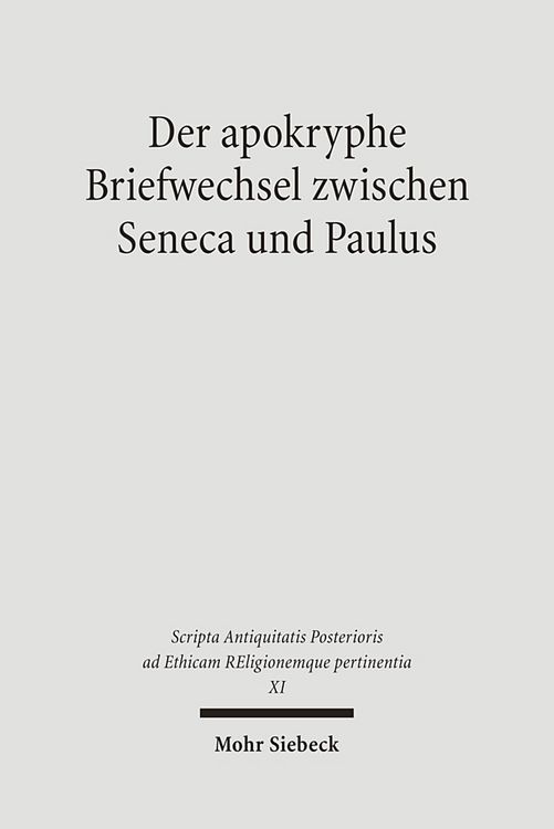Produktbild: Der apokryphe Briefwechsel zwischen Seneca und Paulus