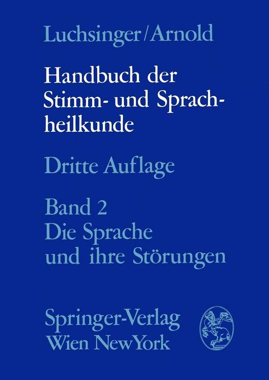 Produktbild: Handbuch der Stimm- und Sprachheilkunde