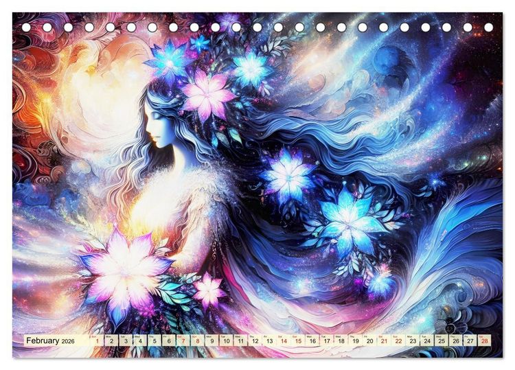 Produktbild: The flower elves Enchanting harmony (Desk Calendar 2026 DIN A5 landscape), CALVENDO 12 Month DeskCalendar