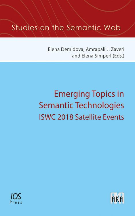 Produktbild: Emerging Topics in Semantic Technologies