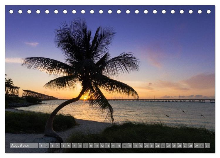 Produktbild: Florida. Sonne und Meer (Tischkalender 2026 DIN A5 quer), CALVENDO Monatskalender