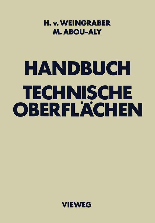 Produktbild: Handbuch Technische Oberfl&auml;chen