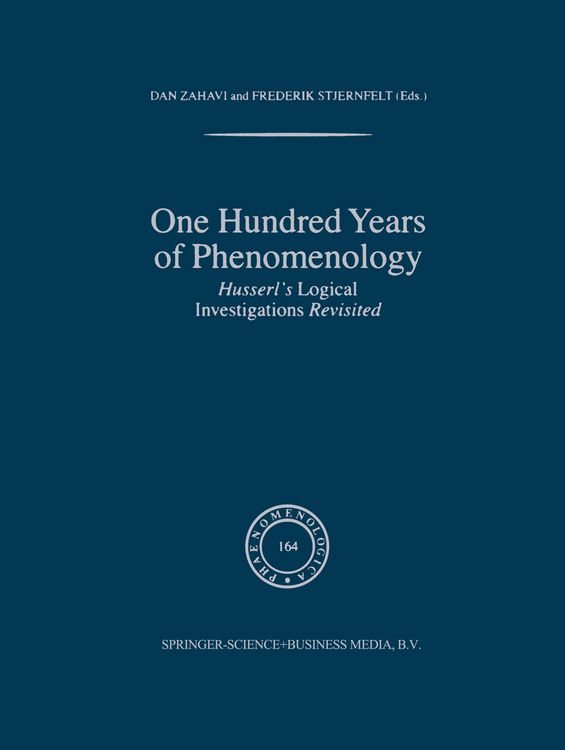 Produktbild: One Hundred Years of Phenomenology