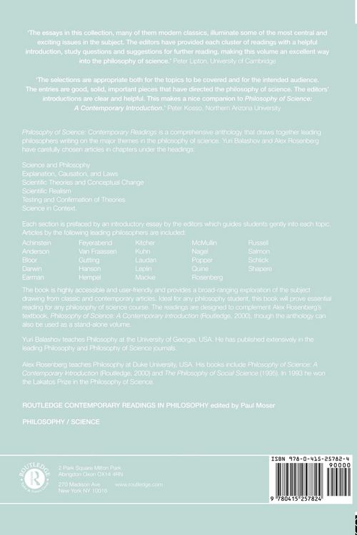 Produktbild: Philosophy of Science