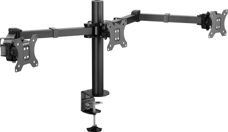 Produktbild: SpeaKa Professional Monitorhalterung SP-MM-230 3 Display(s) 43,2 cm (17") - 68,6 cm (27") Schwarz H&ouml;henverstellbar, Neigbar, Schwenkbar, Drehbar