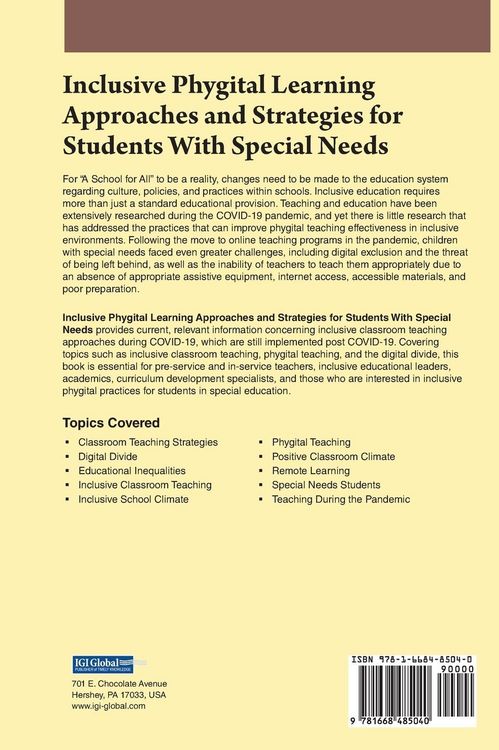 Produktbild: Inclusive Phygital Learning Approaches and Strategies for Students With Special Needs