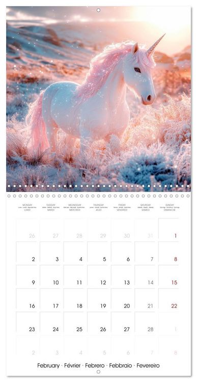Produktbild: Unicorn Whispers - Tales of Glitter and Grace (Wall Calendar 2026 12 &times; 12 Inch) CALVENDO 12 Month Wall Calendar