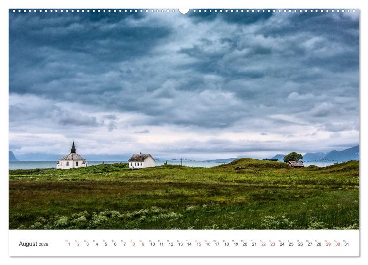 Produktbild: Nordland &ndash; Die Weite Skandinaviens (Wandkalender 2026 DIN A2 quer), CALVENDO Monatskalender