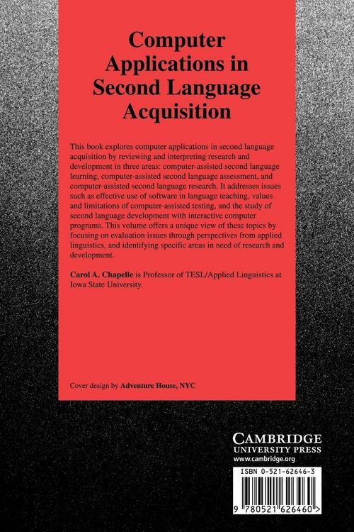 Produktbild: Computer Applications in Second Language Acquisition