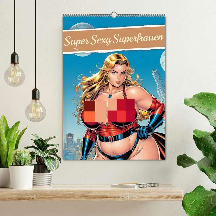 Produktbild: Super Sexy Superfrauen (Wandkalender 2026 DIN A2 hoch), CALVENDO Monatskalender