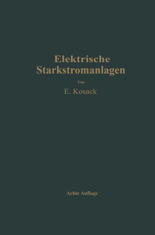 Produktbild: Elektrische Starkstromanlagen