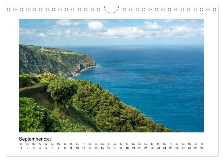 Produktbild: Sao Miguel - Die ganze Vielfalt der Azoren (Wandkalender 2026 DIN A4 quer), CALVENDO Monatskalender