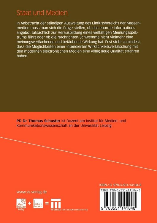Produktbild: Staat und Medien