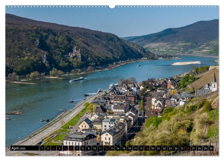 Produktbild: Rheinsteig Impressionen III (Wandkalender 2026 DIN A2 quer), CALVENDO Monatskalender