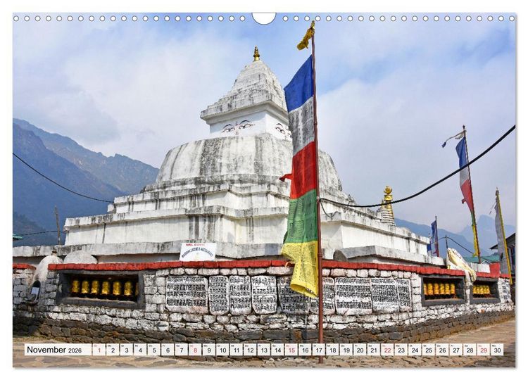Produktbild: BUDDHISMUS in NEPAL (Wandkalender 2026 DIN A3 quer), CALVENDO Monatskalender