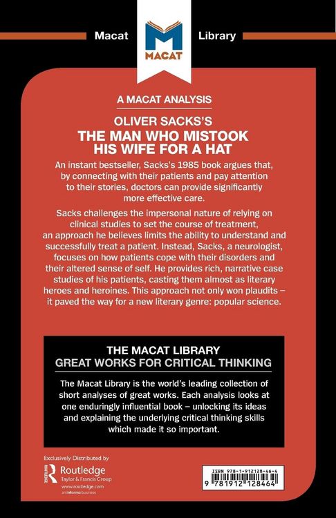 Produktbild: An Analysis of Oliver Sacks's The Man Who Mistook His Wife for a Hat and Other Clinical Tales