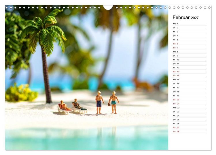 Produktbild: Miniatur Weltreise (Wandkalender 2027 DIN A3 quer), CALVENDO Monatskalender