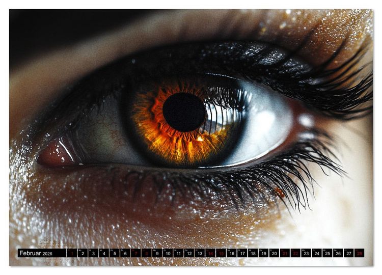 Produktbild: Iris Kunstkalender - Die faszinierende Welt der magischen Augen (hochwertiger Premium Wandkalender 2026 DIN A2 quer), Kunstdruck in Hochglanz