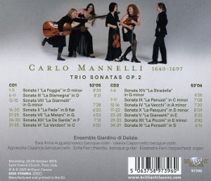 Produktbild: Mannelli:Trio Sonatas Op.2