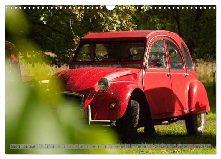 Produktbild: Kultauto Ente Citro&euml;n 2CV (Wandkalender 2026 DIN A3 quer), CALVENDO Monatskalender