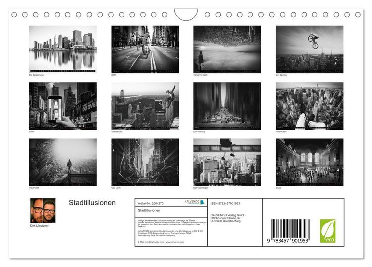 Produktbild: Stadtillusionen (Wandkalender 2026 DIN A4 quer), CALVENDO Monatskalender