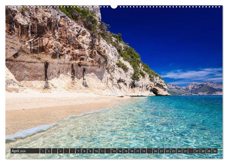 Produktbild: Sardinien - Traumstr&auml;nde am Mittelmeer (Wandkalender 2026 DIN A2 quer), CALVENDO Monatskalender