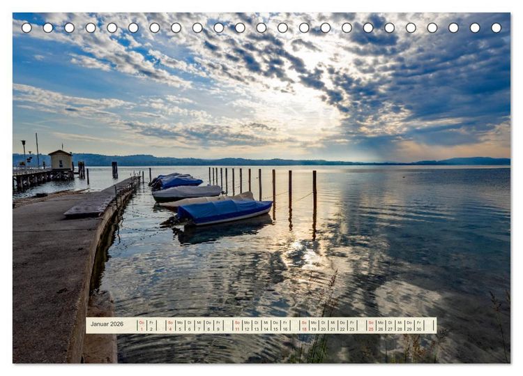 Produktbild: Rund um den Bodensee (Tischkalender 2026 DIN A5 quer), CALVENDO Monatskalender