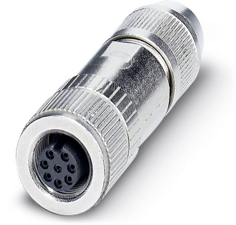 Produktbild: Phoenix Contact 1553640 Sensor-/Aktor-Datensteckverbinder M12 Buchse, gerade Polzahl Sensoren: 8 1 St.
