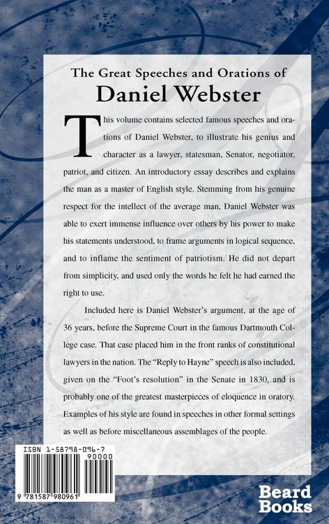 Produktbild: The Great Speeches and Orations of Daniel Webster