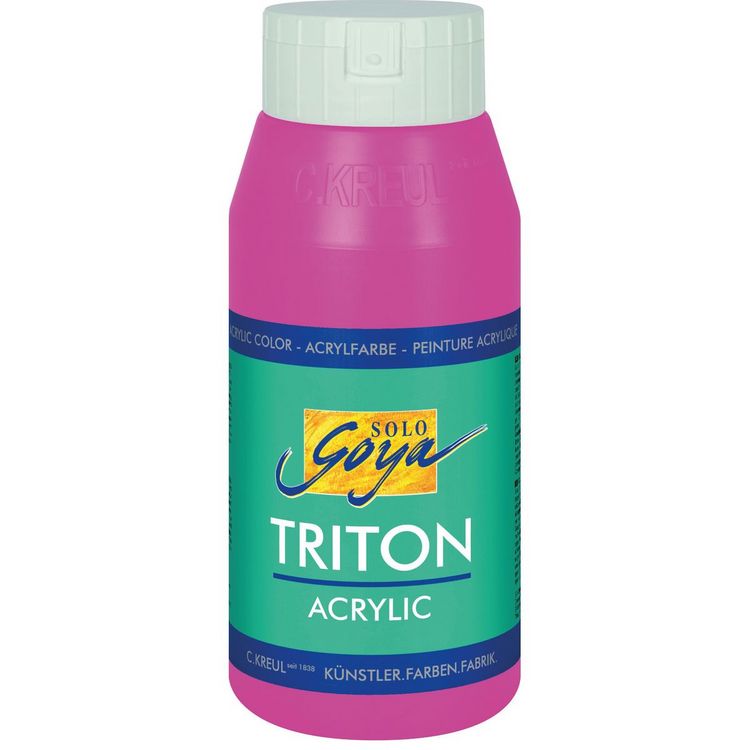 Produktbild: KREUL SOLO GOYA Triton Acrylic Fluoreszierend Pink, 750 ml