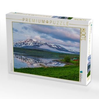 Produktbild: CALVENDO Puzzle Mitternachtslicht auf Senja | 1000 Teile Lege-Gr&ouml;&szlig;e 64x48cm Foto-Puzzle f&uuml;r gl&uuml;ckliche Stunden