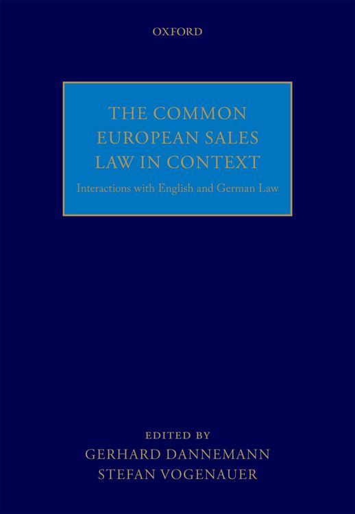 Produktbild: The Common European Sales Law in Context