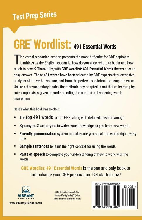 Produktbild: GRE Wordlist
