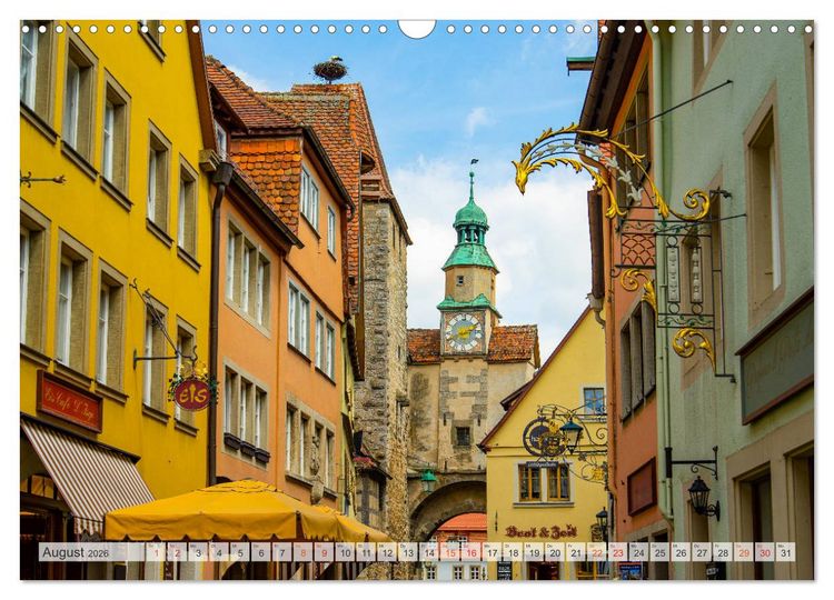 Produktbild: Rothenburg ob der Tauber Impressionen (Wandkalender 2026 DIN A3 quer), CALVENDO Monatskalender