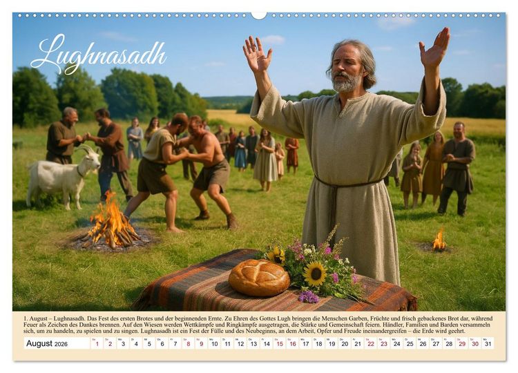 Produktbild: Von Samhain bis Beltane (Wandkalender 2026 DIN A2 quer), CALVENDO Monatskalender