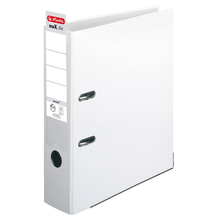 Produktbild: Herlitz Ordner maX.file protect A4 8cm wei&szlig;