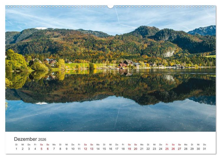 Produktbild: Hallstatt - Die Perle &Ouml;sterreichs (Wandkalender 2026 DIN A2 quer), CALVENDO Monatskalender