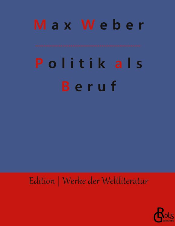 Produktbild: Politik als Beruf