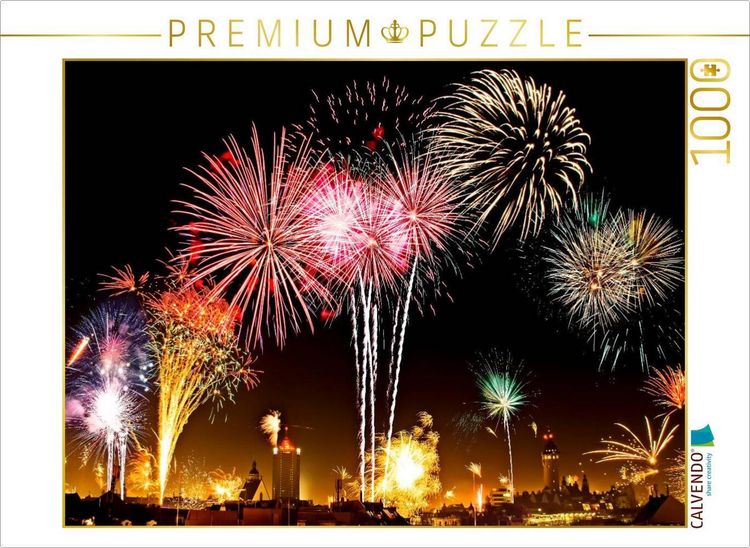 Produktbild: CALVENDO Puzzle Leipzig Jahreswechsel | 1000 Teile Lege-Gr&ouml;&szlig;e 64x48cm Foto-Puzzle f&uuml;r gl&uuml;ckliche Stunden