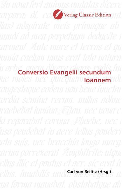 Produktbild: Conversio Evangelii secundum Ioannem