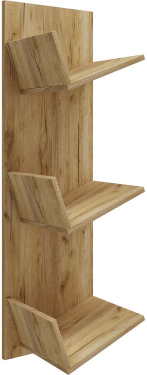 Produktbild: Holz B&uuml;cher Schallplatten LP H&auml;nge Wandregal Sulda