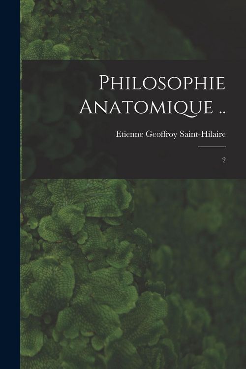 Produktbild: Philosophie anatomique ..
