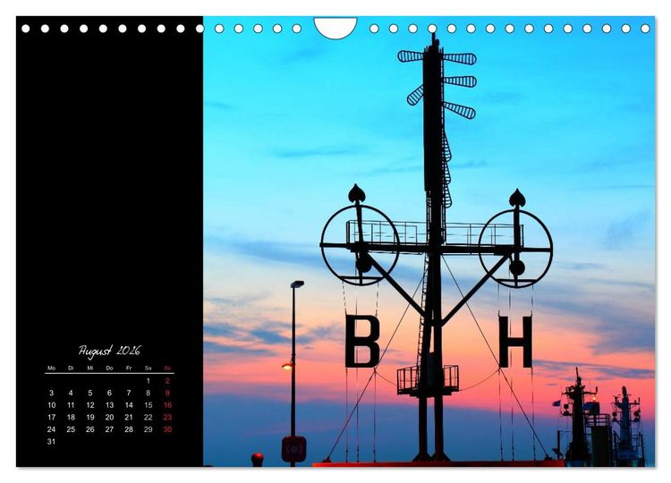 Produktbild: Bremerhaven Nights (Wandkalender 2026 DIN A4 quer), CALVENDO Monatskalender