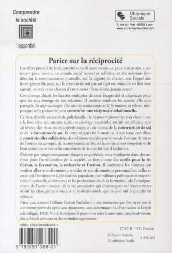 Produktbild: Parier sur la r&eacute;ciprocit&eacute; : vivre la solidarit&eacute;
