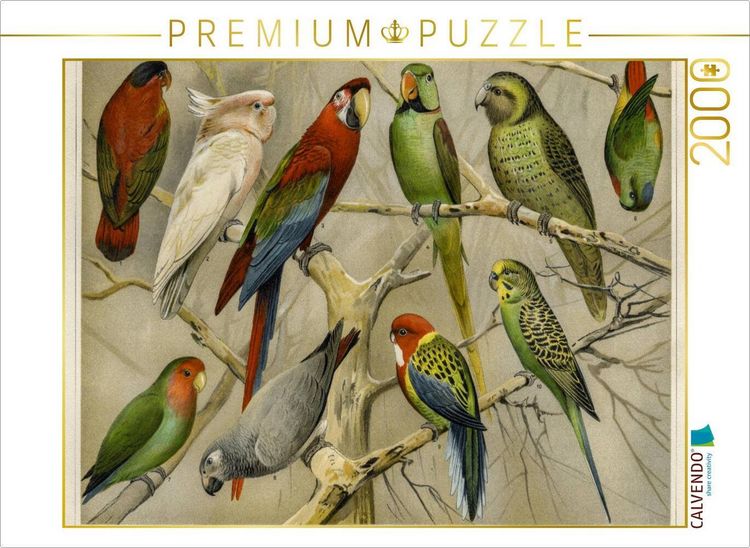 Produktbild: CALVENDO Puzzle Papageien | 2000 Teile Lege-Gr&ouml;&szlig;e 90x67cm Foto-Puzzle f&uuml;r gl&uuml;ckliche Stunden