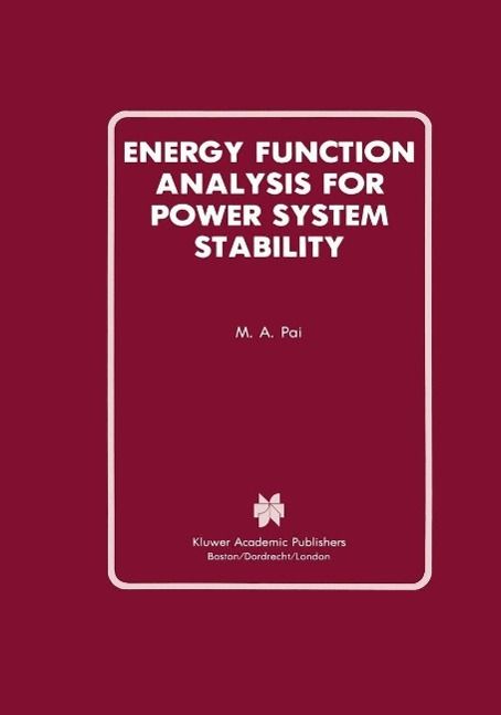 Produktbild: Energy Function Analysis for Power System Stability