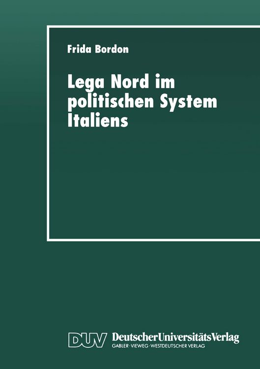 Produktbild: Lega Nord im politischen System Italiens